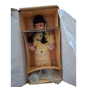Danbury Mint Native American Doll "Gentle Shepherd" Artaffects By Perillo 14"